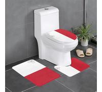 WXXWXD Set di 3 tappeti da bagno con stampa bandiera di Malta, per vasca da bagno, cucina, porta, adatto per interni ed esterni