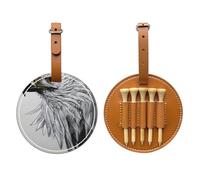 WXXWXD Sketching an eagle - Borsa portaoggetti per tee da golf, portatile, per organizzare facilmente i tee