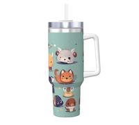 WXXWXD Tazza di ghiaccio con simpatico motivo animaletti da 1134 g, calda e fresca, adatta per casa, ufficio e uso esterno