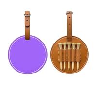 WXXWXD Tinta unita viola chiaro stampato Tee Golf Tee Storage Bag - Conservazione portatile, organizza facilmente i tee