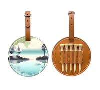 WXXWXD Tranquil Lakes - Borsa portaoggetti per tee da golf, portatile, facile da organizzare