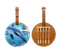 WXXWXD Winter the delphin - Borsa portaoggetti per tee da golf, portatile, facile da organizzare