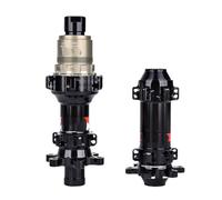 WXYDEDIAN Mozzi per Bicicletta Mozzi for Bici Center Lock Perno Passante for Bicicletta 100x12 142x12mm Mozzo con Cuscinetto Ruota Libera(6 Bolt XDR 1 Pair)