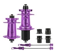 WXYDEDIAN Mozzi per Bicicletta Mozzo 4 Cuscinetti 32 Fori 8-12 velocità mozzi for Bicicletta con Freno a Disco Ruota Libera Cubo Rumoroso(Purple-HG)