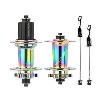 WXYDEDIAN Mozzi per Bicicletta Mozzo Bici 24 32 36 Fori Cuscinetto a sgancio rapido 36h 32h 24h boccole for Bicicletta cubo Rumoroso(24H Colorful A Pair)