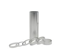 WXYDEDIAN Spaziatori Serie Sterzo per La rondella dello Stelo della Bici Aumenta Il distanziale Guarnizione addensata for Gli Accessori Serie sterzo Forcella Bicicletta da 28,6 mm(Silver 100mm 1set)