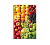 WXYZZB Stampa artistica da parete astratta minimalista su tela, poster minimalista con frutta colorata e fresca, decorazione per la casa, poster 40 x 60 cm