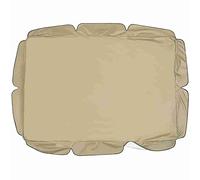 WXZQMZ Tettuccio per Dondolo Tetto di Ricambio, Copertura di Ricambio Dimensioni 2 e 3 Posti,per Cuscini del Sedile Dell'Altalena E Copertura del Baldacchino per Tettuccio Parasole beige 249x185x18cm