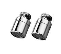WXZX 18mm Adattatore di Rubler Thread da Thread Maschio 2 Pezzi, A Aeratore Girevole del Rubinetto for Risparmio Idrico, Aeratore del Rubinetto del Bagno in Ottone Bidet