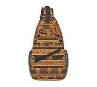 WXZYFP Affreschi egiziani È una borsa a tracolla casual da uomo con elevata capacità di archiviazione e una tasca applicata su ogni lato.