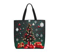 WXZYFP Albero di Natale a sfera rotonda È una comoda borsa a tracolla, adatta per shopping, viaggi e esigenze di vita quotidiana., Nero, Taglia unica