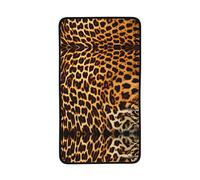 WXZYFP Asciugamano in pile corallo 40,6 x 71,1 cm a righe su leopardi, buon assorbimento d'acqua, fine e privo di lanugine, delicato sulla pelle e confortevole.