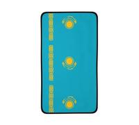WXZYFP Asciugamano in pile corallo 40,6 x 71,1 cm, bandiera del Kazakistan, buon assorbimento d'acqua, fine e privo di lanugine, delicato sulla pelle e confortevole.