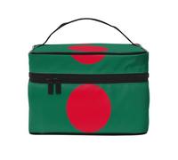 WXZYFP Bandiera del Bangladesh Borsa cosmetica portatile multifunzionale con design a strati interni ed esterni, facile da organizzare varie forniture.