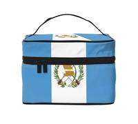 WXZYFP Bandiera del Guatemala Borsa cosmetica portatile multifunzionale con design a strati interni ed esterni, facile da organizzare varie forniture.
