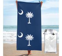 WXZYFP Bandiera della Carolina del Sud 80 x 160 cm. Si tratta di un asciugamano da bagno in fibra ad asciugatura rapida (stile verticale), adatto per sport, viaggi e uso domestico.
