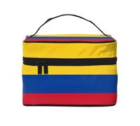 WXZYFP Bandiera della Colombia Borsa cosmetica portatile multifunzionale con design a strati interno ed esterno, facile da organizzare varie forniture.