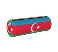 WXZYFP Bandiera dell'Azerbaigian Astuccio ecologico in pelle a grana incrociata, leggero e portatile, adatto per l'uso quotidiano.