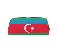 WXZYFP Bandiera dell'Azerbaigian L'astuccio è realizzato in pelle a grana incrociata (PVC), fodera 100% poliestere e stampa a schermo intero