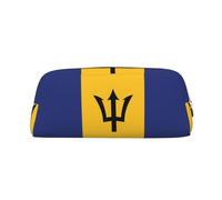 WXZYFP Bandiera delle Barbados L'astuccio è realizzato in pelle a grana incrociata (PVC), fodera in 100% poliestere e stampa a schermo intero