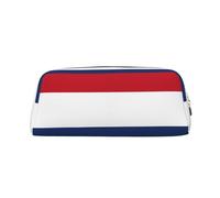 WXZYFP Bandiera olandese L'astuccio è realizzato in pelle a grana incrociata (PVC), fodera in 100% poliestere e stampa a schermo intero