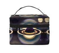 WXZYFP Bella borsa cosmetica Saturn Travel, essenziale per gli appassionati di viaggi all'aperto, ha una semplice struttura interna.