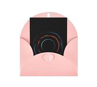 WXZYFP Biglietti di auguri in carta perlescente con buste, perlescenti, su entrambi i lati, adatti per auguri di vacanza e inviti. Misteriosi buchi neri cosmici rosa