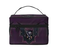 WXZYFP Black Ghost Bat Borsa cosmetica portatile multifunzionale con design a strati interno ed esterno, facile da organizzare varie forniture.
