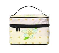 WXZYFP Blooming Daffodils Travel borsa cosmetica, essenziale per gli appassionati di viaggi all'aperto, ha una semplice struttura interna.