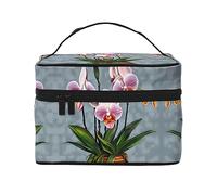 WXZYFP Blooming Orchids Travel borsa cosmetica, essenziale per gli appassionati di viaggi all'aperto, ha una semplice struttura interna.