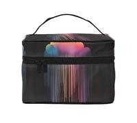 WXZYFP Borsa cosmetica da viaggio arcobaleno colorata, essenziale per gli appassionati di viaggi all'aperto, ha una semplice struttura interna.