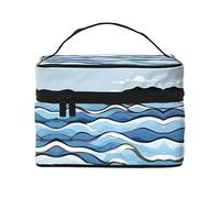 WXZYFP Borsa cosmetica da viaggio, essenziale per gli appassionati di viaggi all'aperto, ha una semplice struttura interna., Nero, Taglia unica