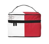 WXZYFP Borsa cosmetica Flag of Malta Travel, essenziale per gli appassionati di viaggi all'aperto, ha una semplice struttura interna.