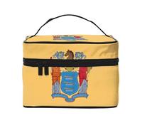 WXZYFP Borsa cosmetica Flag of New Jersey Travel, essenziale per gli appassionati di viaggi all'aperto, ha una semplice struttura interna.
