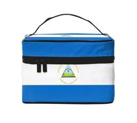 WXZYFP Borsa cosmetica Flag of Nicaragua Travel, essenziale per gli appassionati di viaggi all'aperto, ha una struttura interna semplice.