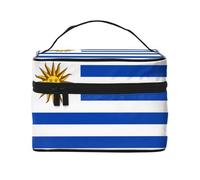 WXZYFP Borsa cosmetica Flag of Uruguay Travel, essenziale per gli appassionati di viaggi all'aperto, ha una semplice struttura interna.