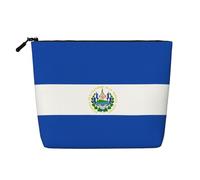 WXZYFP Borsa cosmetica in simil lino monostrato 100% poliestere a stampa completa, adatta per i viaggi quotidianiEl Salvador