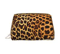WXZYFP Borsa cosmetica portatile in pelle, chiusura con cerniera per riporre oggetti, adatta per riporre oggetti a casa e in viaggio. Strisce su leopardi