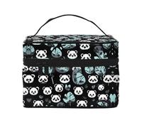 WXZYFP Borsa cosmetica portatile multifunzionale con design a strati interno ed esterno, facile da organizzare varie forniture.