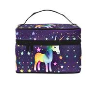 WXZYFP Borsa cosmetica portatile multifunzionale con design a strati interno ed esterno, facile da organizzare varie forniture.