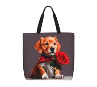 WXZYFP Cane simile a un gentiluomo. È una comoda borsa monospalla, adatta per lo shopping, i viaggi e le esigenze della vita quotidiana., Nero, Taglia unica