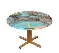 WXZYFP Cartone animato mappa del mondo Una varietà di coperture rotonde, realizzate in 100% poliestere, può proteggere il piano del tavolo.