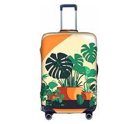 WXZYFP Cartoon Turtle Back Bamboo La copertura protettiva per la valigia con una stampa unica su entrambi i lati ti aiuta a evitare di prendere la valigia sbagliata durante il viaggio., Bianco, Grande