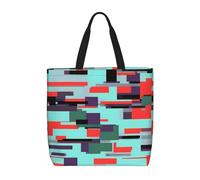 WXZYFP Combinazione a righe È una comoda borsa monospalla, adatta per lo shopping, i viaggi e le esigenze della vita quotidiana., Nero, Taglia unica