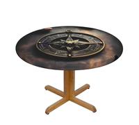 WXZYFP Design magico Norse Runes Compass Una varietà di tovaglie rotonde, realizzate in 100% poliestere, possono proteggere il piano del tavolo.