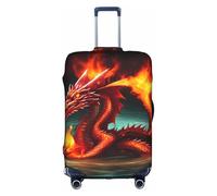 WXZYFP Dragon King in Fire La custodia protettiva per la valigia con stampa unica su entrambi i lati ti aiuta a evitare di prendere la valigia sbagliata durante il viaggio.