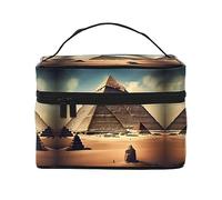 WXZYFP Dreaming of the Pyramids of Khufu Travel beauty case, essenziale per gli appassionati di viaggi outdoor, ha una struttura interna semplice.