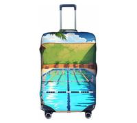 WXZYFP Fenicottero e piscina La custodia protettiva per la valigia con stampa unica su entrambi i lati ti aiuta a evitare di prendere la valigia sbagliata durante il viaggio.