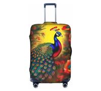 WXZYFP Fiori di pavone La custodia protettiva per la valigia con una stampa unica su entrambi i lati ti aiuta a evitare di prendere la valigia sbagliata durante il viaggio.