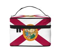 WXZYFP Flag of Florida Travel borsa cosmetica, essenziale per gli appassionati di viaggi all'aperto, ha una semplice struttura interna.